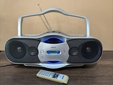 Sony Boombox Cfd-F10 CD AM FM Radio Cassette Recorder Tested And Working