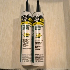 2 pack Black Asphalt Sealant 10.1 Oz for Roof Flashing Shingles Repairs Leaks