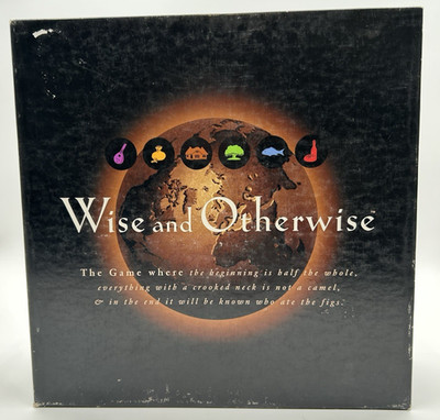 Wise And Otherwise Board Game Beginning Is Half The Whole 1997 Complete