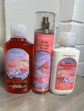 NEW BATH & BODY WORKS PINK WATERMELON BLAST BODY MIST SPRAY & LOTION & WASH 