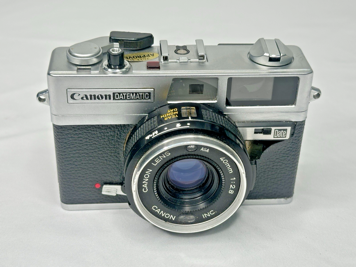 Canon DATEMATIC 40mm F2.8 レンジファインダーカメラ Canon Datematic 40mm f2.8 Compact 35mm Film Camera from Japan | eBay