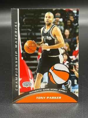 2009-10 Topps Tony Parker Championship Materials Jersey #CM-TPA