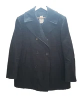 STERLINGWEAR OF BOSTON Wool black Peacoat MILITARY ISSUED US NAVY sz. 44R