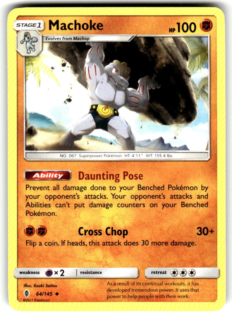 Machoke 64/145 Near Mint Guardians Rising