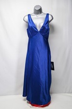 NWT Lulus Unmatched Elegance Royal Blue Satin Sleeveless Midi Dress XS