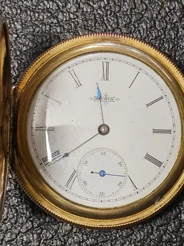 Antique Elgin Grade 94 Pocket Watch Hunter Case 11 Jewel 6s - running strong