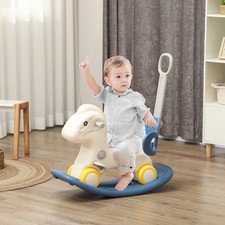 Rocking Horse for Toddles with Detachable Push Handle  Balance Board