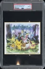 2019 POKEMON SHIKISHI ART 1 #14 PIKACHU & EEVEE EVOLUTIONS PSA 8