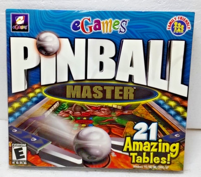 PinBall Master- 21 Amazing Tables! 2000 eGames CD-ROM New Sealed