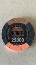WORLD SERIES OF POKER WSOP RIO LAS VEGAS "25,000" TOURNAMENT PAULSON CHIP NCV