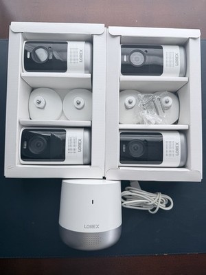 Lorex IP/Network Wired Security System 4 Cameras Base Station Indoor/Outdoor