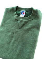 Russell Vintage USA Sweatshirt Athletic Adult Large Green Blank