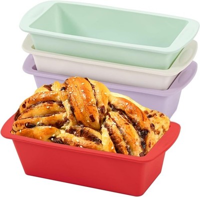 Mini Silicone Bread Loaf Pan, Non-Sti Bread Pans for Baking,Flexible