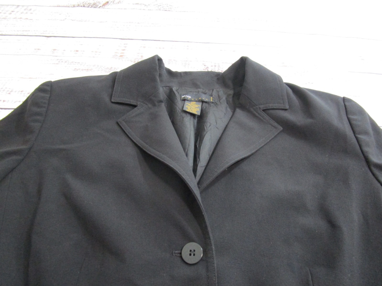 Grace Elements Black 2 Button Front Pockets Blaze… - image 6