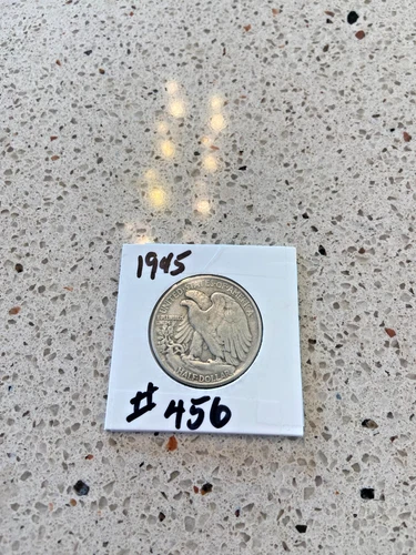 1945 Walking Liberty Half Dollar-VG-Free Shipping