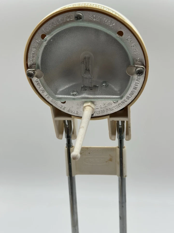 Vintage IKEA Espressivo Cream White Telescopic Halogen Desk Lamp Work Light - Image 2 of 4