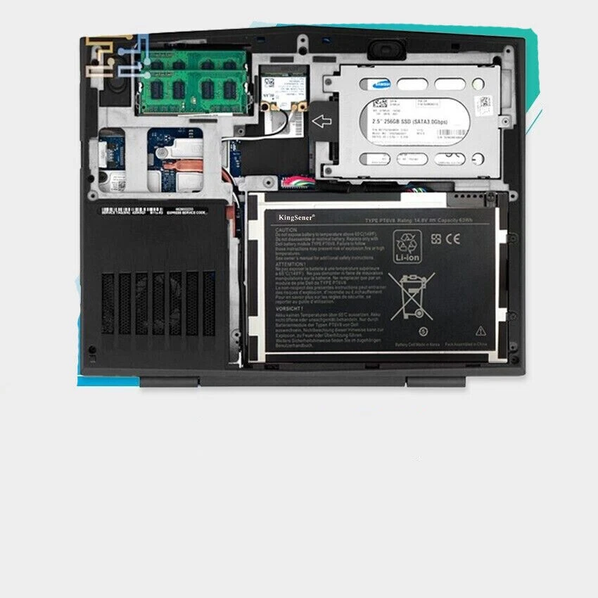 Neu PT6V8 Akku für Dell Alienware M11x M14x R1 R2 R3 8P6X6 08P6X6 T7YJR 63Wh - Bild 2 von 3