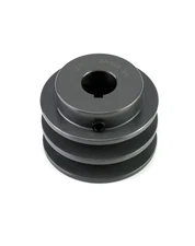 2AK2534 Double Groove VBelt Pulley 2.55” OD 3/4” Bore Cast Iron A 3L 4L AX Belts