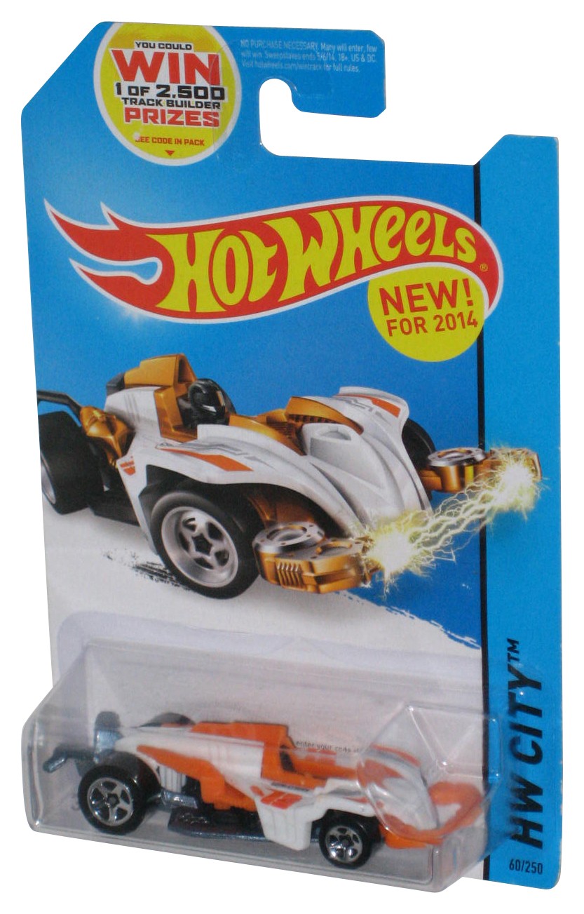 Hot Wheels HW City (2014) Orange & White Wattzup Toy Car 60/250