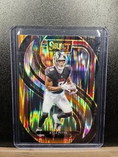 Kyle Pitts 2024 Select Black & Orange Prizm Shock Atlanta Falcons Card #178