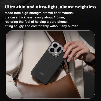 CAUHENYEE Hoesje voor Oppo Find X9 5G, drievoudige bescherming, schokbestendig, schokabsorberend, cameralens bescherming, magnetisch hoesje, koolstofvezel