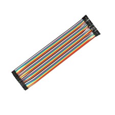 Female to Female 2P to 1P Jumper Wire 2mm to 2.54mm Ribbon Cable 20.5cm Length