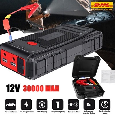 6000mAh Auto KFZ Starthilfe Jump Starter 12V Ladegerät Booster PKW Power Bank