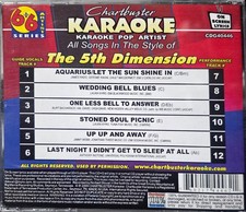 40446 THE 5TH DIMENSION KARAOKE  CHARTBUSTER CDGS LOT LONG DRIVE