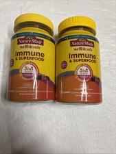 Nature Made Wellblends Immune Superfood Gummy Vitamins, 100 Count 2 Pack💜