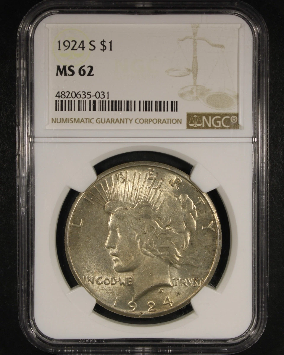 Grade MS 62 Peace US Dollars (1921-1935) for sale | eBay