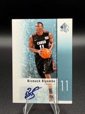 2011-12 SP Authentic BISMACK BIYOMBO Auto Signature Rookie RC #19- FREE SHIPPING