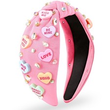 Valentines Headbands for Women Teen Girls, XOXO Love Heart Headband, Valentines