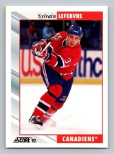 #405 1992-93 Score / Sylvain Lefebvre Montreal Canadiens
