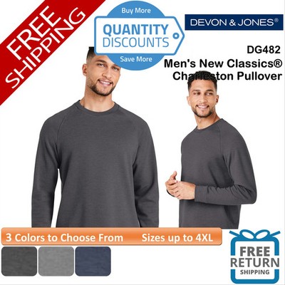   Devon & Jones Men's New Classics Charleston Pullover Up To 4XL DG482