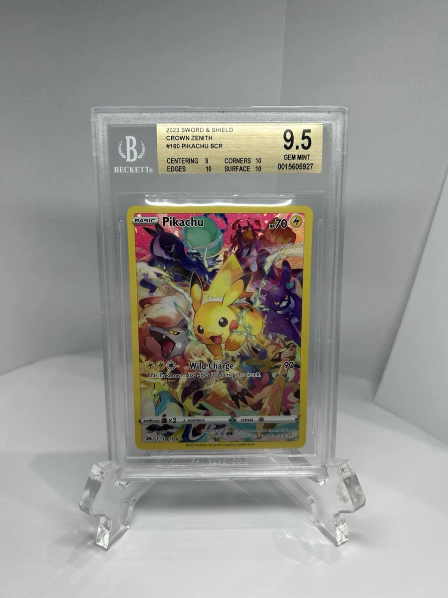 Pikachu Pokémon TCG Grade 9.5 Rare Individual Collectible Card