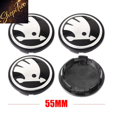 4Pc 55Mm 65Mm Auto Original Rad Mitte Abdeckung Hub Cap Emblem Ersatz Für Skoda 