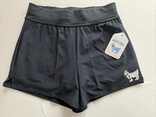 GOAT USA Athletic Shorts Girls Youth Large Black Running Gym Lined Pocket NWT