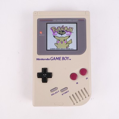Nintendo Game Boy DMG Original Gray FunnyPlaying LCD Screen Mod Clean OEM