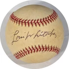 Lou Whitaker Autographed AL Brown Baseball JSA CK18238