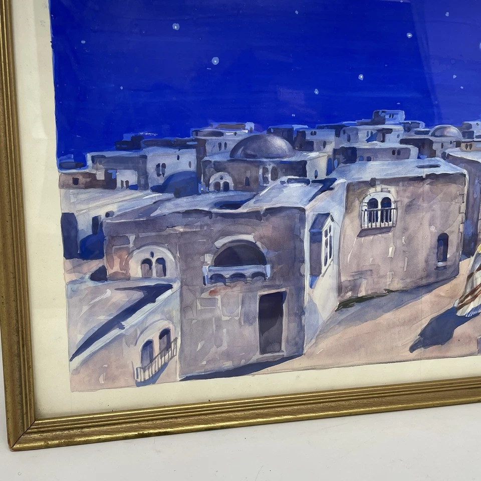 埃莉诺拉·马德森伯利恒之星水彩画宗教圣经耶稣复古 — 第 4/4 张图片