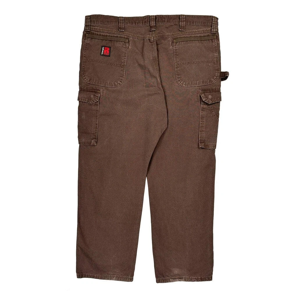 Wrangler Carpenter Pants - 40W 30L Brown Cotton
