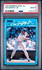 1990 DONRUSS BEST A.L. #1 KEN GRIFFEY JR. PSA 10