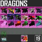 Roblox World Zero WZ - 19 PACK - MOUNTS - DRAGONS + FREE: "DRAGON" MOUNT
