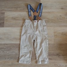 NWOT Disney Winnie The Pooh Infant Suspender Pants Tan Size 18M