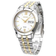 SEIKO SPIRIT SBPX085 White Solar Sapphire glass Men's Watch New in Box Japan  