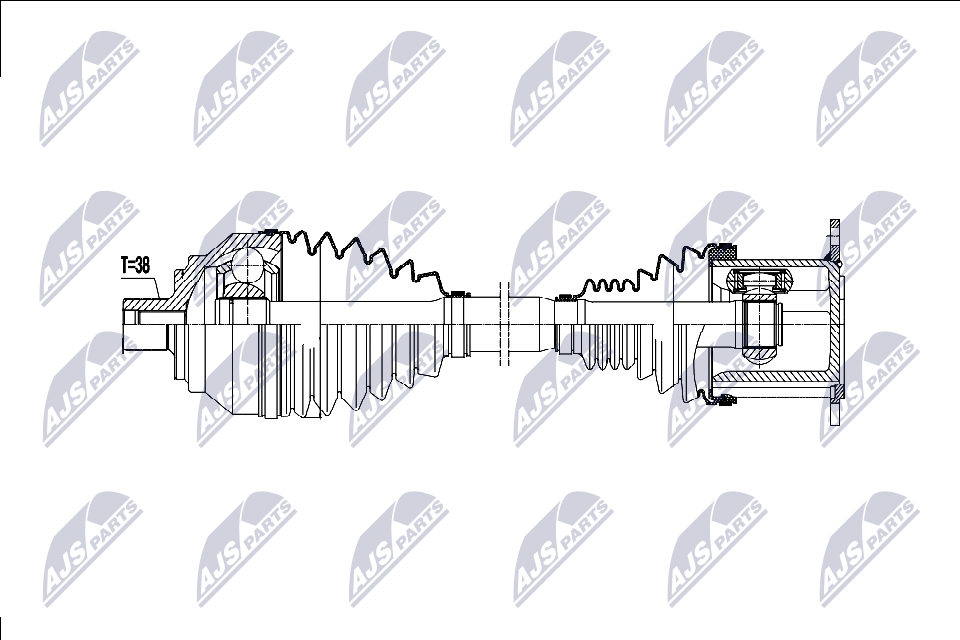 N.T.Y. NPW-AU-077.NTY Drive Shaft for BENTLEY - Image 7