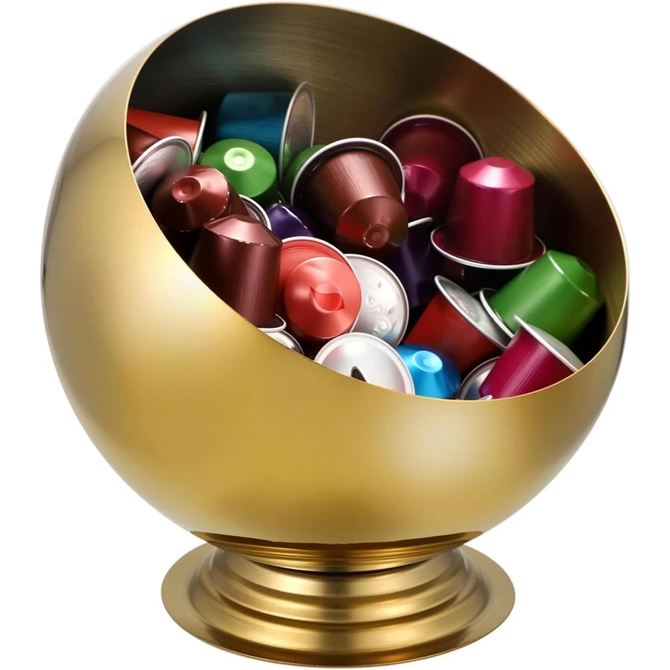 Kaffeepadhalter, Gold Metall Kaffeepad Aufbewahrung für K Tasse Vertuo8142