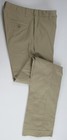 Lands End Khaki School Uniform Plain Stain Resistant Unhemmed Pants Girls 7 New