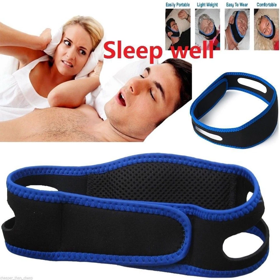 Kinnband Anti-Schnarch-Kinnriemen Schnarchstopper Schnarchen Schlaf Antischnarch - Bild 3 von 4