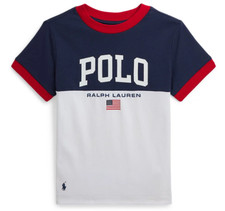 Polo Ralph Lauren Toddler/Little Boy Logo Heavyweight Cotton Jersey Tee Sz 7 NWT